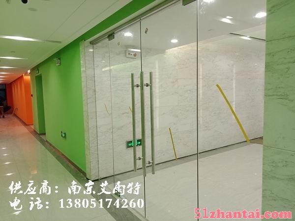南京钢化玻璃门-图1
